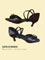 2307 BD DANCE Black lady's latin dance shoes 