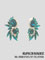 AC0507 Green big stones earrings