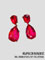 AC0515 Red big stones earrings