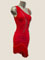Acadia Red- Sexy latin fringe dance dress 