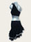 Justine -Robe de danse latine noire, taille XXS/XS