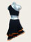 Justine -Robe de danse latine noire/orange, taille S/XS