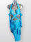 Acela-blue bra cup style fringe dress 