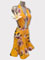 Malianna, yellow printed flower latin dance dress design, size S/M in stock 