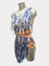 Emilia, silver sequins latin dance dress, in stock size S/M