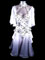 Livia romantic white to gray ballroom dance dress, in stock size 38/40/42