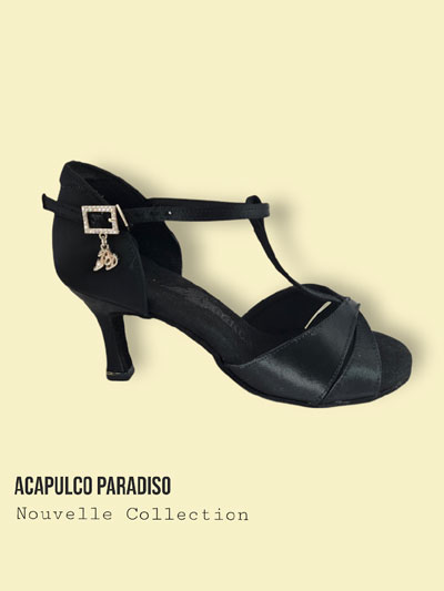 2358 Noir BD DANCE chaussures de danse latine femme: - Acapulco