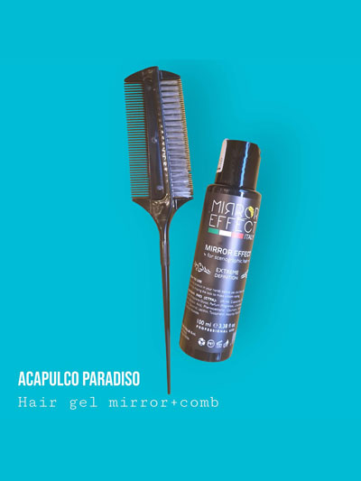Hair gel mirror effect+hair comb package
