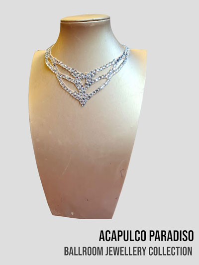 AC0527 Crystal blanc Collier