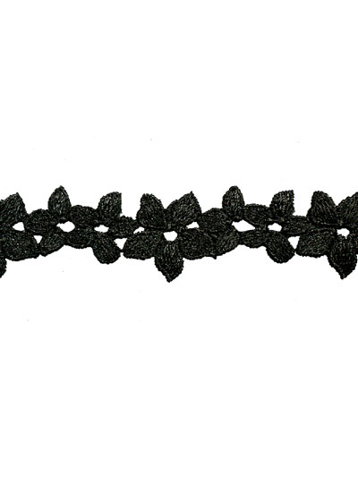 Black guipure lace