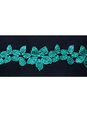 Emerald guipure lace