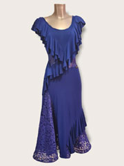 Alba robe de danse standard bleu royal