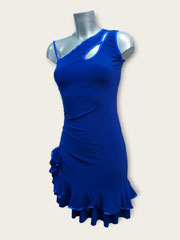 Portia-Blue latin short dance dress
