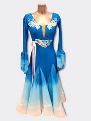 Sophie plain ballroom dance dress, size S/M/L