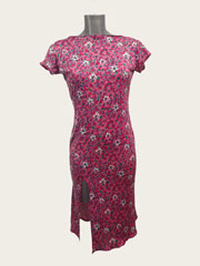 Tricia printed pink/fuchsia flower tango dress size S/M/L