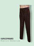 Latin men's competition pants with front pleats